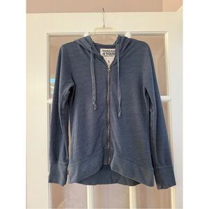 Threads 4 Thought Blue Zip-Up Hooded Sweatshirt